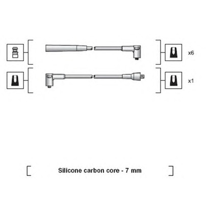 Photo Ignition Cable Kit MAGNETI MARELLI 941318111066