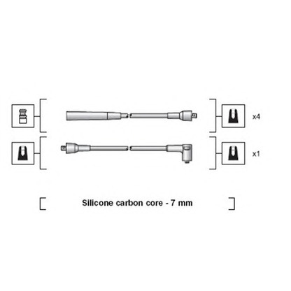 Photo Kit de câbles d'allumage MAGNETI MARELLI 941318111069