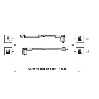 Foto Juego de cables de encendido MAGNETI MARELLI 941318111074