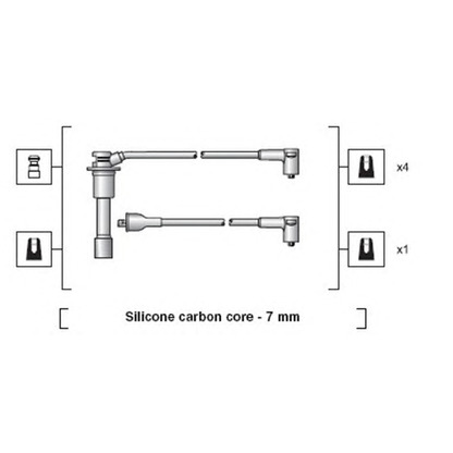 Foto Kit cavi accensione MAGNETI MARELLI 941318111078