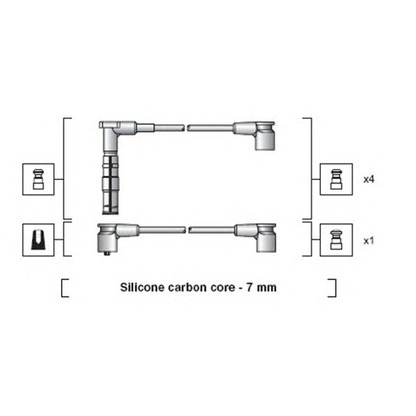 Foto Kit cavi accensione MAGNETI MARELLI 941318111081