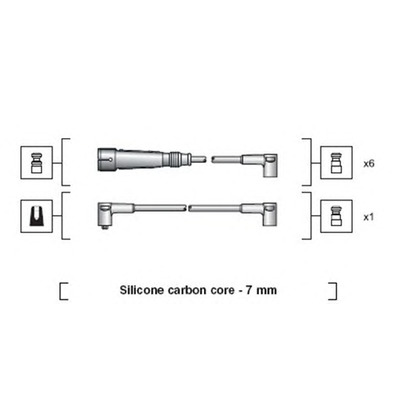 Foto Zündleitungssatz MAGNETI MARELLI 941318111084