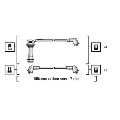 Фото Комплект проводов зажигания MAGNETI MARELLI 941318111093