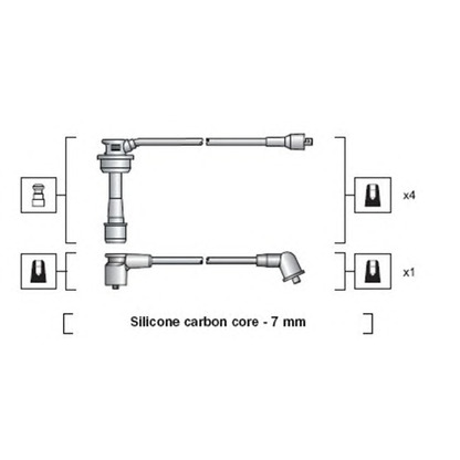 Photo Ignition Cable Kit MAGNETI MARELLI 941318111098