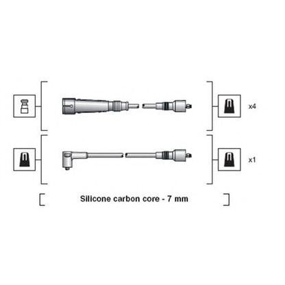 Photo Ignition Cable Kit MAGNETI MARELLI 941318111111
