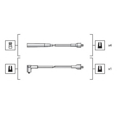 Foto Kit cavi accensione MAGNETI MARELLI 941318111116