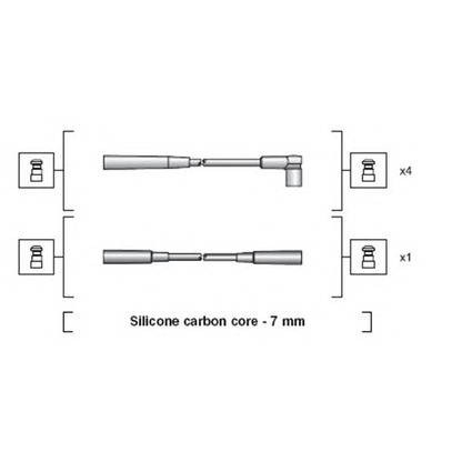 Foto Juego de cables de encendido MAGNETI MARELLI 941318111124