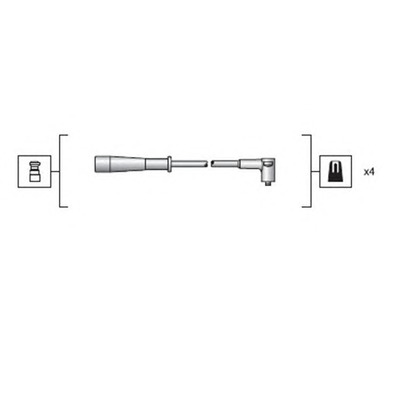 Foto Juego de cables de encendido MAGNETI MARELLI 941318111130