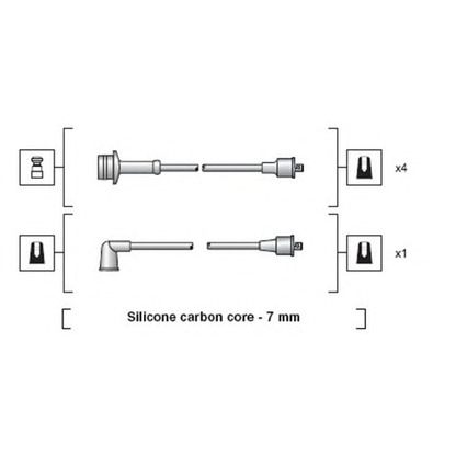 Photo Ignition Cable Kit MAGNETI MARELLI 941318111175