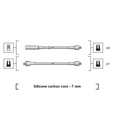 Foto Zündleitungssatz MAGNETI MARELLI 941318111200