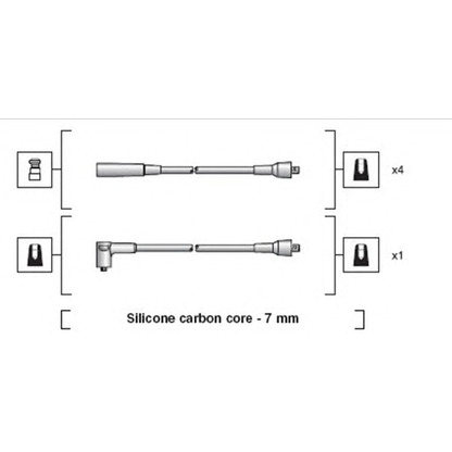 Photo Kit de câbles d'allumage MAGNETI MARELLI 941318111213