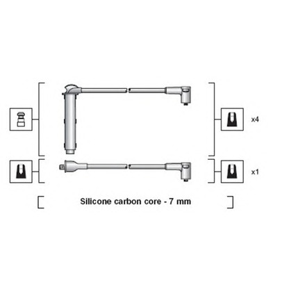 Foto Kit cavi accensione MAGNETI MARELLI 941318111228