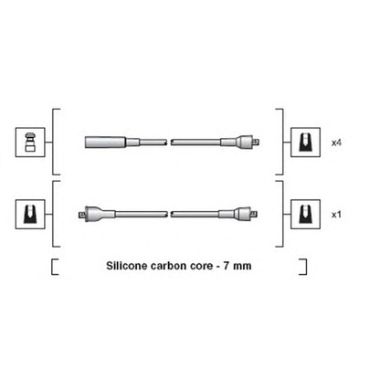 Photo Ignition Cable Kit MAGNETI MARELLI 941318111232