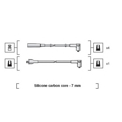 Фото Комплект проводов зажигания MAGNETI MARELLI 941318111237