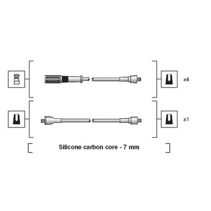 Foto Kit cavi accensione MAGNETI MARELLI 941318111265