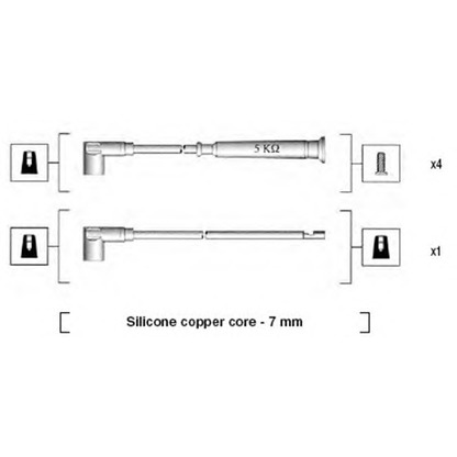 Foto Zündleitungssatz MAGNETI MARELLI 941045230511