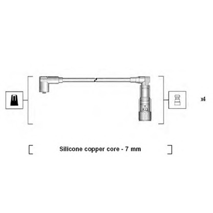 Foto Zündleitungssatz MAGNETI MARELLI 941045300517