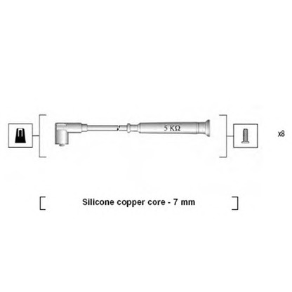 Foto Zündleitungssatz MAGNETI MARELLI 941045340520