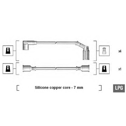 Foto Juego de cables de encendido MAGNETI MARELLI 941065070543