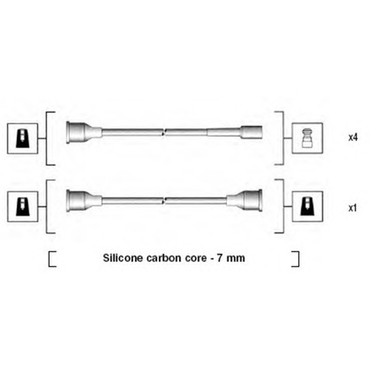 Foto Juego de cables de encendido MAGNETI MARELLI 941094290578