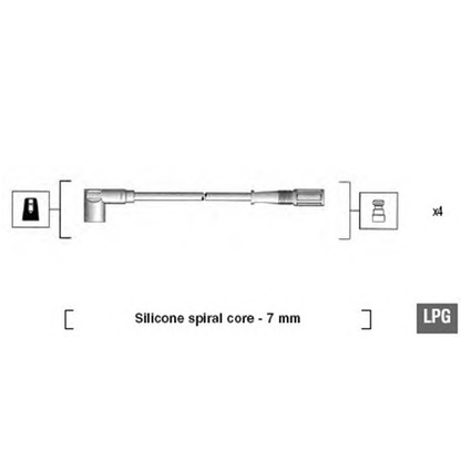 Photo Ignition Cable Kit MAGNETI MARELLI 941095130583