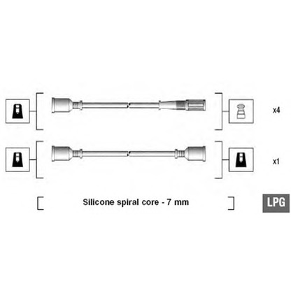 Foto Zündleitungssatz MAGNETI MARELLI 941095340585