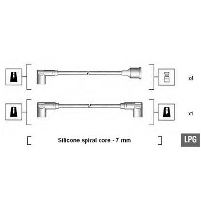 Photo Ignition Cable Kit MAGNETI MARELLI 941095410587