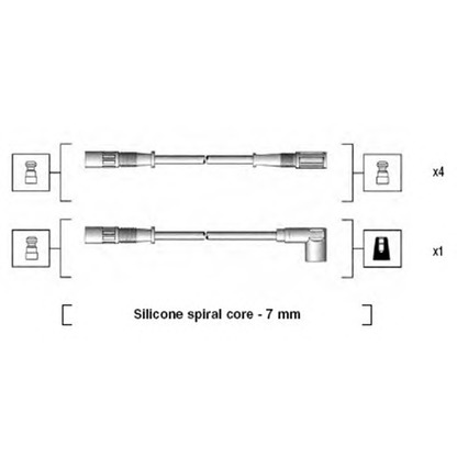 Photo Ignition Cable Kit MAGNETI MARELLI 941095470590