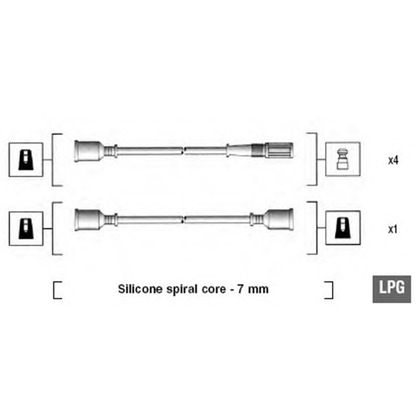 Photo Ignition Cable Kit MAGNETI MARELLI 941095580598