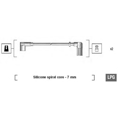 Foto Juego de cables de encendido MAGNETI MARELLI 941095670606