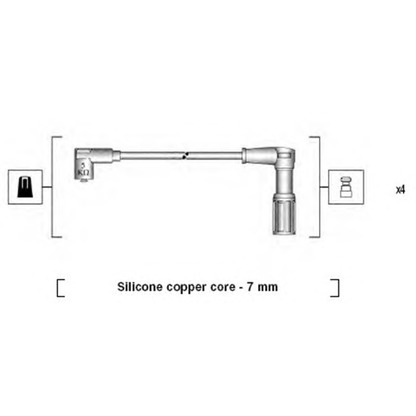 Foto Kit cavi accensione MAGNETI MARELLI 941095770615