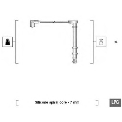 Foto Zündleitungssatz MAGNETI MARELLI 941095800618