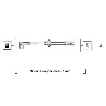 Foto Zündleitungssatz MAGNETI MARELLI 941095960633