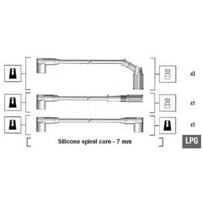 Foto Juego de cables de encendido MAGNETI MARELLI 941105240647