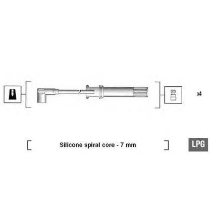 Photo Ignition Cable Kit MAGNETI MARELLI 941105250648