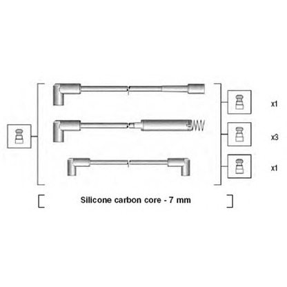 Foto Juego de cables de encendido MAGNETI MARELLI 941125180672