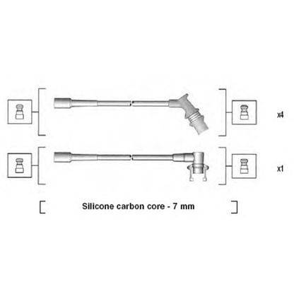 Foto Juego de cables de encendido MAGNETI MARELLI 941145270724