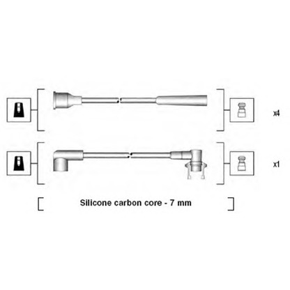 Foto Juego de cables de encendido MAGNETI MARELLI 941145360733