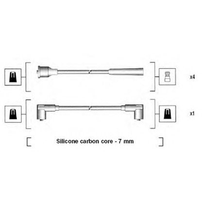 Foto Kit cavi accensione MAGNETI MARELLI 941155110747