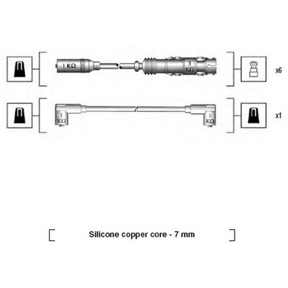 Photo Ignition Cable Kit MAGNETI MARELLI 941175180759