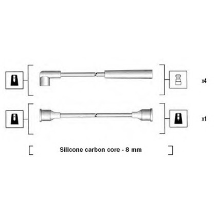 Foto Juego de cables de encendido MAGNETI MARELLI 941185380789