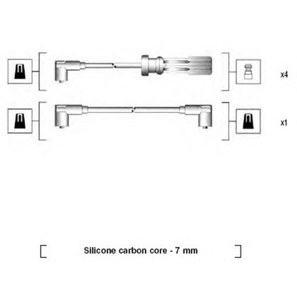 Фото Комплект проводов зажигания MAGNETI MARELLI 941215100795