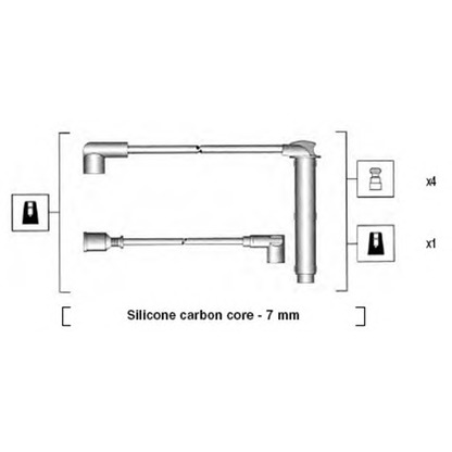 Foto Juego de cables de encendido MAGNETI MARELLI 941255050815