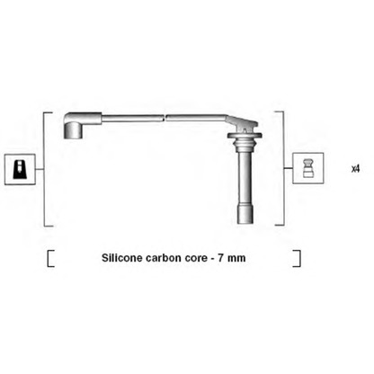 Zdjęcie Zestaw przewodów zapłonowych MAGNETI MARELLI 941255070817