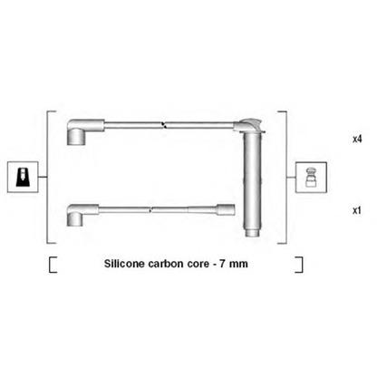 Foto Kit cavi accensione MAGNETI MARELLI 941255110821