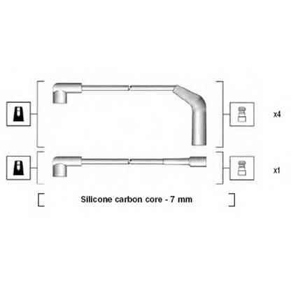 Фото Комплект проводов зажигания MAGNETI MARELLI 941255170827