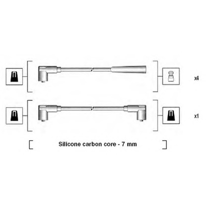 Foto Juego de cables de encendido MAGNETI MARELLI 941275010837