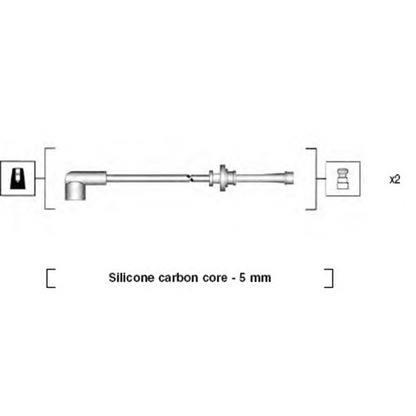 Zdjęcie Zestaw przewodów zapłonowych MAGNETI MARELLI 941285020865