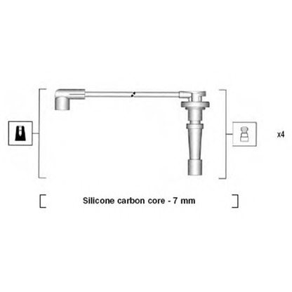 Foto Juego de cables de encendido MAGNETI MARELLI 941315070894