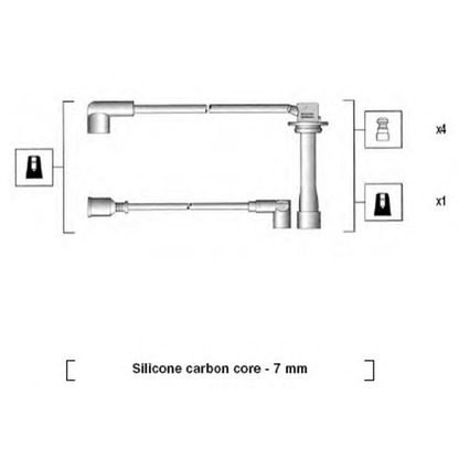 Zdjęcie Zestaw przewodów zapłonowych MAGNETI MARELLI 941325010895